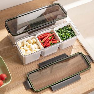 Kitchen <b>Ginger</b> Garlic Storage Box Refrigerator Multi-grid <b>Fresh</b> Keeping Box Seasoning Organizer - Product Image 2