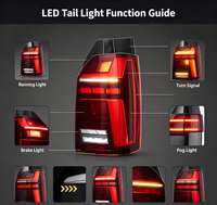 Feux arrière modifiés pour Volkswagen T6 2015-2017, feux arrière LED pour VOLKSWAGEN T6