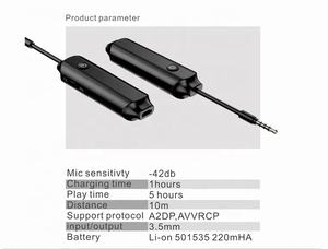 BT 3.5mm Aux <span class=keywords><strong>Jack</strong></span> Stéréo Musique Audio Sans Fil <span class=keywords><strong>Voiture</strong></span> Aux Audio <span class=keywords><strong>bluetooth</strong></span> 5.0 Émetteur et Récepteur - Product Image 4