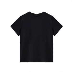 เสื้อยืดผู้หญิงขายส่ง สไตล์ Y2K สำหรับฤดูร้อน สีพื้น ทรงเข้ารูป แขนสั้น ผ้าโพลีเอสเตอร์ยืดหยุ่น คอกลม - Product Image 3