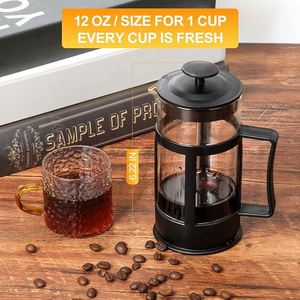 Presse à café manuelle résistante à la chaleur <span class=keywords><strong>en</strong></span> gros, 350/600/800/1000 ml, mini presse à café portable - Product Image 6
