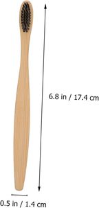 Cepillo de Dientes Vegano Plegable con Mango de Bambú Biodegradable, Estuche Desechable para Uso Doméstico - Product Image 5