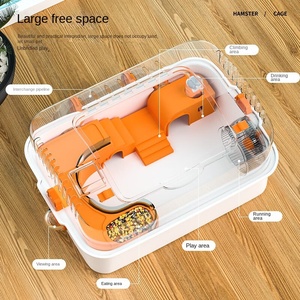 Villa surdimensionnée Golden Bear <span class=keywords><strong>Hamster</strong></span> <span class=keywords><strong>Cage</strong></span> en plastique solide motif verre <span class=keywords><strong>jouet</strong></span> et fournitures paquet pour Guinée <span class=keywords><strong>Hamster</strong></span> <span class=keywords><strong>Cage</strong></span> - Product Image 2