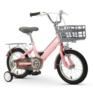 Fabrika kaynağı 14 16 18 inç erkek ve kız çocuk bisikleti çocuk bisikleti ile iki eğitim tekerleği