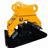 Compacteur à plaque hydraulique certifié CE à forte force de vibration, monté sur excavatrice, pour la construction de fondations