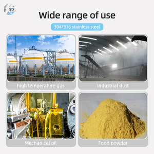 Kim loại thép không gỉ gấp <span class=keywords><strong>stainer</strong></span> Cartridge rửa ngược các hóa chất tan chảy Lọc yếu tố thiêu kết cảm thấy xếp li lưới lọc - Product Image 6