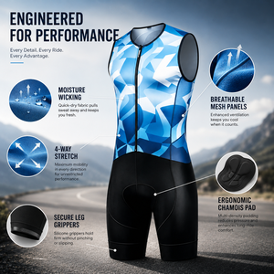 Combinaison <span class=keywords><strong>de</strong></span> cyclisme sans manches pour <span class=keywords><strong>triathlon</strong></span>, équipement professionnel <span class=keywords><strong>de</strong></span> <span class=keywords><strong>triathlon</strong></span>, combinaison <span class=keywords><strong>de</strong></span> course cycliste sur route respirante à compression serrée - Product Image 6
