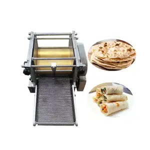 Thickness adjustable crepe making machine roti tortilla press pancake machine dough sheet pressing machine