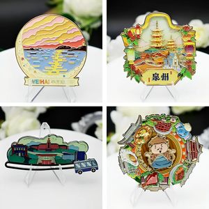 Thụy sĩ <span class=keywords><strong>Zurich</strong></span> Lake Scenic kim loại tủ lạnh nam châm du lịch lưu niệm trang trí tủ lạnh nam châm - Product Image 4