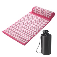 Tapis de massage écologiques avec logo personnalisé ensemble de tapis d'acupression et d'oreiller de relaxation et de soulagement de la douleur pour tout le corps