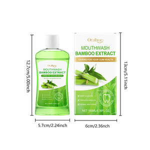 Bain de bouche portable 100 ml au bambou, sans alcool, pour une haleine fraîche, blanchissant les dents, saveur menthe fraîche, soin buccal pour la maison, l'hôtel, les voyages et le spa - Product Image 5