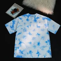 Kaos Oversize Lengan Pendek Pria Wanita Vintage Batik Tie-Dye Gradasi 100% Katun Bernapas dengan Grafis Menarik untuk Musim Panas