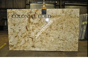 Losas de Granito Dorado Colonial Indio, Superficie de Piedra Natural para Encimeras de Cocina, Pisos, Revestimientos de Paredes, Azulejos y Uso Decorativo - Product Image 2
