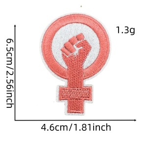Patch Ricamate Termoadesive '<span class=keywords><strong>Girl</strong></span> Gang' e '<span class=keywords><strong>Girl</strong></span> <span class=keywords><strong>Power</strong></span>' per l'Empowerment Femminista e 'Smash the Patriarchy', per Decorare Cappelli e Borse - Product Image 2