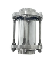 Vitre de contrôle sanitaire droite en acier inoxydable SS316L, 1 pouce (25,4 mm), TC50,5 mm, à raccordement Tri-Clamp, pour le traitement des aliments et des boissons
