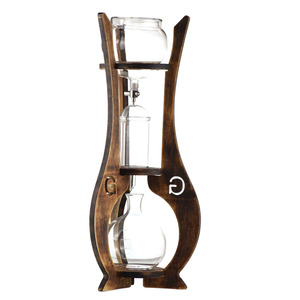 Cold Ice Drip <span class=keywords><strong>Étagère</strong></span> en bois Fond en verre Brew Drip Tower 6-8 Tasses <span class=keywords><strong>pour</strong></span> <span class=keywords><strong>cafetière</strong></span> - Product Image 1