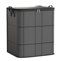 Organisateur de rangement en tissu pliable moderne et durable, scellable et lavable, idéal pour vêtements, couettes, sac anti-poussière, chambre et armoire