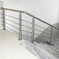 Barrière de sécurité pour terrasse, garde-corps pour toit, résistant aux intempéries, en aluminium et acier inoxydable, pour escaliers extérieurs