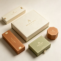 Boîte d'emballage de détail personnalisée pour cadeaux haut de gamme, diverses structures pliables avec finitions décoratives, approvisionnement en gros