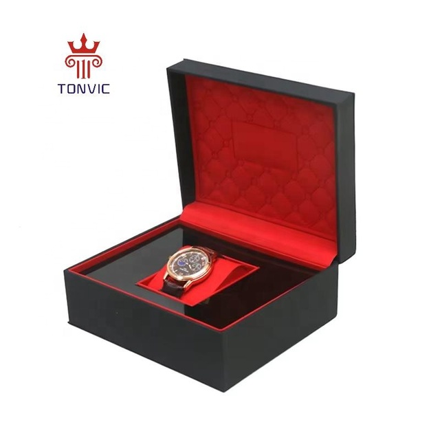 Luxury Smart Watch Box PU Leather Fine Watch Gift Box Display Caja Reloj Can Placed Data Line Support Custom LOGO Box for Watch