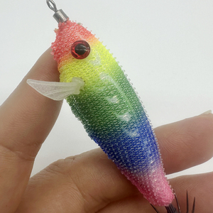 7,5 cm luminoso calamar Rush Egi Jig cebos TOTO madera Camarón señuelo luminoso japonés Yo Zuri pulpo calamar Jig - Product Image 6