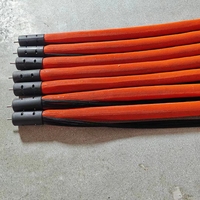 Selang Fleksibel Berlapis PTFE 3/4 inci, Pemanas Listrik, untuk Mesin Pengolahan Tembakau, Tabung Transfer Berinsulasi Suhu Tinggi
