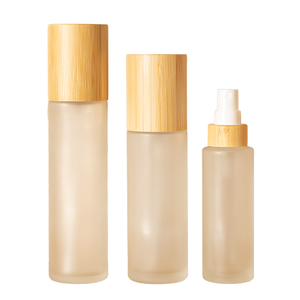 Flacon roll-on sans air, flacon pompe cosmétique en verre avec couvercle, flacon pour lotion, flacon cosmétique pour parfum, sérigraphié - Product Image 1