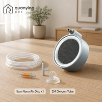 Diffuseur d'air à bulles ultra-fines de 5 cm pour aquarium avec valve anti-retour et ventouse – Aérateur durable et silencieux pour aquarium