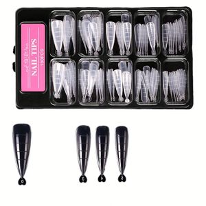 24 Uñas Postizas Color Rosa Nude Sensual con Degradado, Lazo Rosa 3D, Estilo Francés, Tamaño Mediano, Set de Uñas Postizas de Terciopelo - Product Image 1
