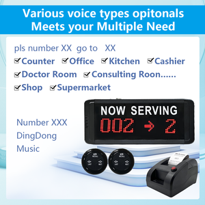 <strong>3</strong> in 1 Complete <strong>Queue</strong> Management System with LED Display, Ticket Dispenser Machine &amp; Counter Remote Control for Bank - Product Image 2