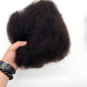 Cabello indio Virgen Cabello Paquete a granel 50g Venta al por mayor Afro Kinky Curly Dreadlocks Cabello humano de alta calidad - Product Image 4