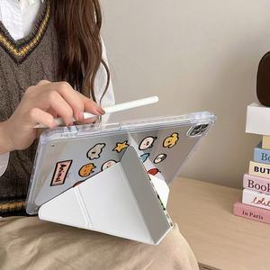 <span class=keywords><strong>Coque</strong></span> transparente en cuir pliable en Y avec motif animal mignon pour <span class=keywords><strong>iPad</strong></span> <span class=keywords><strong>Air</strong></span> 4/5 <span class=keywords><strong>iPad</strong></span> Pro 2024 Housse de protection pour <span class=keywords><strong>Apple</strong></span> <span class=keywords><strong>Coque</strong></span> plate 10e génération - Product Image 4