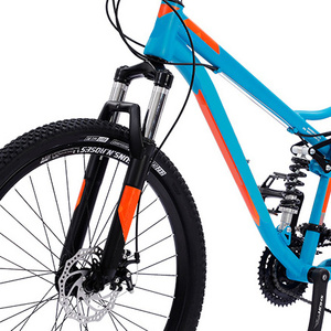 Bicicleta de Montaña de Alta Calidad con Suspensión Delantera, 27 Velocidades, para Adultos, de Acero al Carbono, con Neumáticos Gruesos, Estilo Deportivo, Frenos de Disco ZXC- - Product Image 2