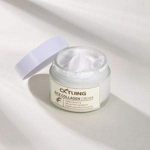 Crema Facial de Arroz con Colágeno Aclarante y Blanqueadora, con Propiedades Antiarrugas e Iluminadoras, Humectante Vegano y Cruelty-Free - Product Image 1