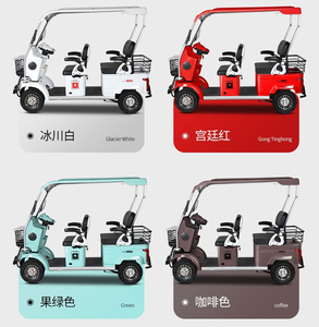 Sièges à double rangée, paniers de rangement doubles, protection contre le soleil et la pluie, voiturette de golf, moto électrique - Product Image 5