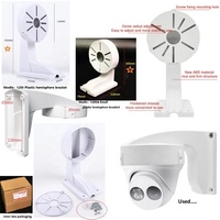 Fabricant offre support mural en plastique et montage au plafond support en L accessoires de vidéosurveillance support de vidéosurveillance hémisphérique