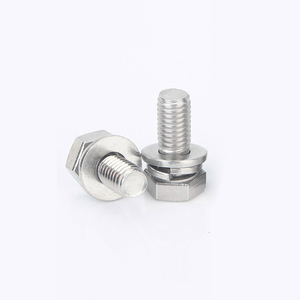 Juego de Tornillos y Tuercas Combinadas Hexagonales Exteriores Métricos de Acero Inoxidable 304 con Puntas Planas y Pernos - Product Image 4