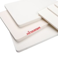 Planche en plastique rigide blanc mat en PVC sans mousse pour la découpe CNC
