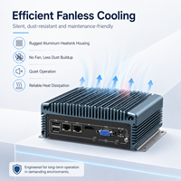 Computadora Industrial Personalizada OEM ODM con Enfriamiento Pasivo, Doble LAN, USB, COM, HD, VGA, Almacenamiento Opcional para Sistemas de Automatización