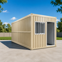 Conteneur pliable respirant de type X à structure en acier avec panneau sandwich pour usage modulaire en boutique, entrepôt ou bureau portable