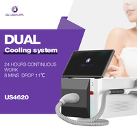 Épilateur laser diode portable 4D avancé 2027 à longueurs d'onde multiples, 3 tailles de spot, indolore, avec refroidissement, certifié CE, OEM ODM