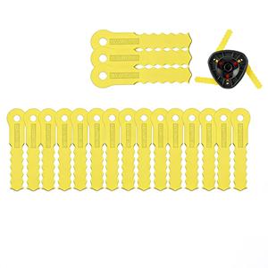 Paquete de 18 cuchillas de repuesto TLWAR-01 70289A Push-N-Load para desbrozadora inalámbrica a gas Weed Warrior PivoTrim Ugly Head Craftsman - Product Image 1