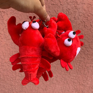 Porte-clés en peluche Écrevisses et crabes 16cm 12cm, Jouet anti-stress, Cadeau pour événement sur le thème des fruits de mer - Product Image 4
