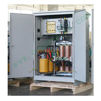 SBW-30K ~ 600KVA IP54 extérieur 3 phases servomoteur Type AVR régulateur de stabilisateur de tension automatique 208/220/380/400/415/440/460/480Vac