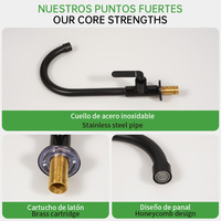 Keran Dapur SOLVEX Modern Single-handle Stainless Steel dengan Semprotan Tarik Turun, Pemasangan di Dek, untuk Penggunaan Hotel & Mal