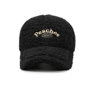 Gorra de Béisbol Ajustable de 6 Paneles con Forro Polar Sherpa para Mujer, Diseño con Letras Bordadas, Gorro de Moda para Invierno y Actividades al Aire Libre, para Uso Casual y de Viaje - Product Image 4