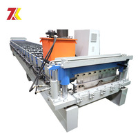 Machine de formage à rouleaux haute vitesse de 760 mm de largeur effective pour la fabrication de panneaux de toiture, utilisation pour la construction de bâtiments avec des matériaux bruts de 1000 mm