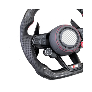 Accesorios para Automóviles SJC para Audi A3 A5 <span class=keywords><strong>B5</strong></span> S3 <span class=keywords><strong>S4</strong></span> R8, <span class=keywords><strong>Volante</strong></span> LED de Fibra de Carbono - Product Image 2