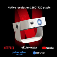 Nuevo Proyector Portátil Mini 2026, Gran Venta, 1080p Full HD LED LCD Android 12.0, Compatible con 4K, 5200 Lúmenes, Altavoces Integrados, para el Hogar