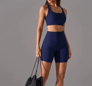 JAC22 A071 Short <span class=keywords><strong>de</strong></span> sport taille haute élastique pour <span class=keywords><strong>femme</strong></span>, avec <span class=keywords><strong>ceinture</strong></span> trois points, couleur unie, XXL, effet push-up fessier, gainant le ventre, pour yoga et course à pied - Product Image 4